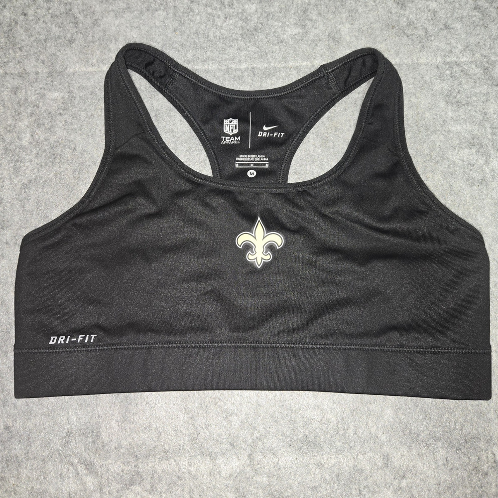 New Orleans Saints Nike Sports Sports Bra Sz M